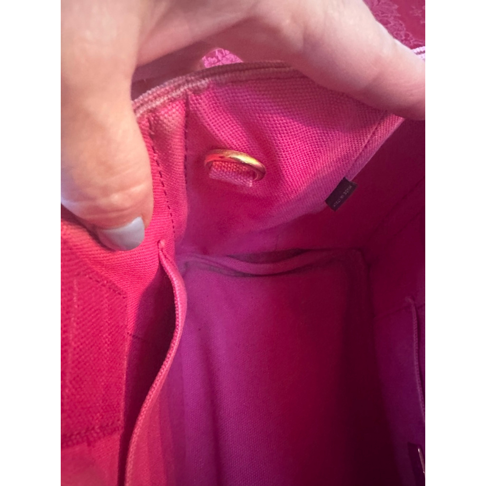 Prada Pink Canvas Canapa Small Tote Bag - Picture 14 of 15